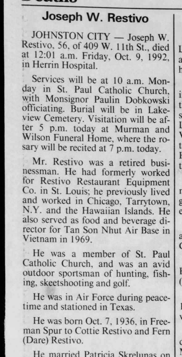 Clipping from Southern Illinoisan